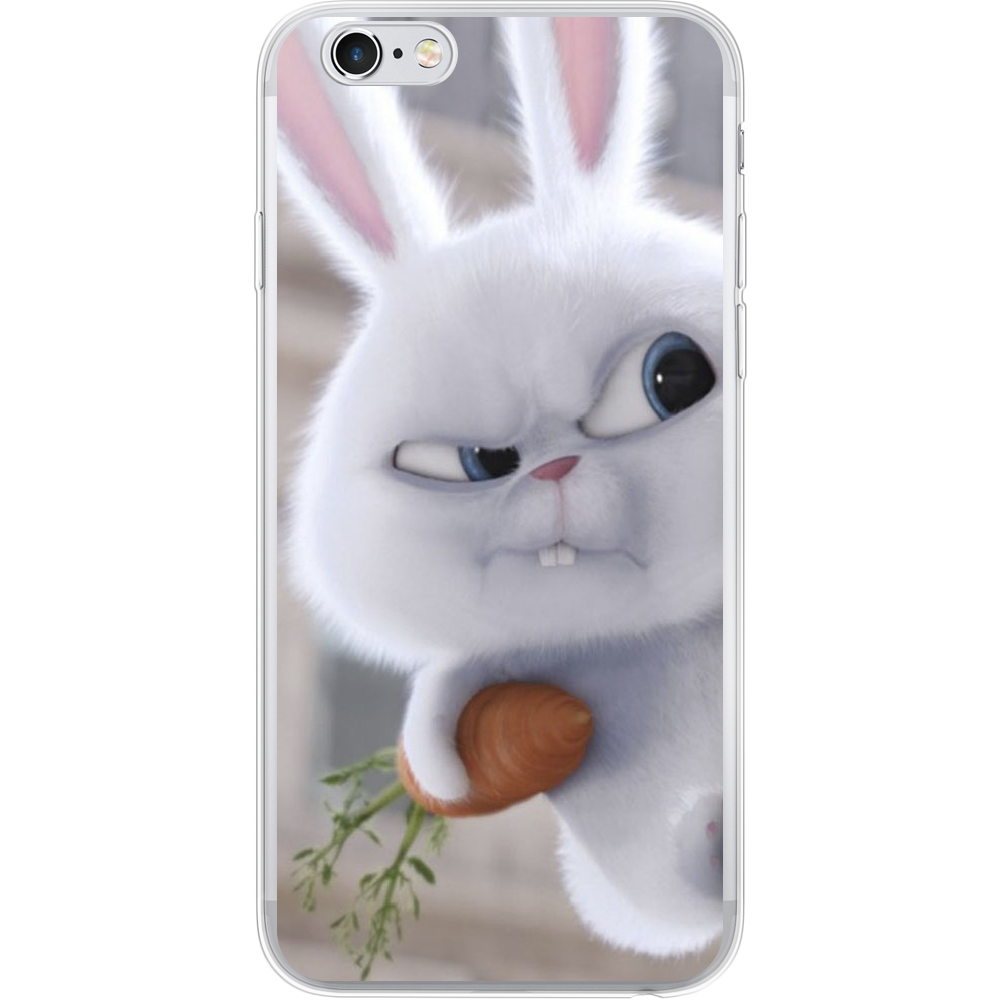 Чехол Boxface iPhone 6 Rabbit Snowball Прозрачный силикон (24523-up1116-24523)