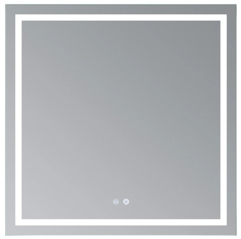 Зеркало квадратное Qtap Mideya MI1 с LED-подсветкой Touch (QT2078NCF808048477)