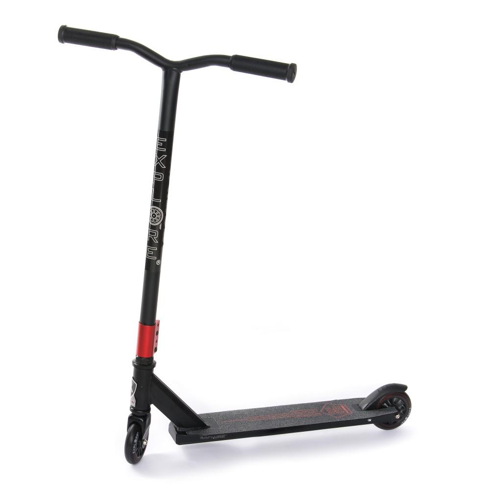 Самокат трюковый Explore Fluber с пегой Черно-красный