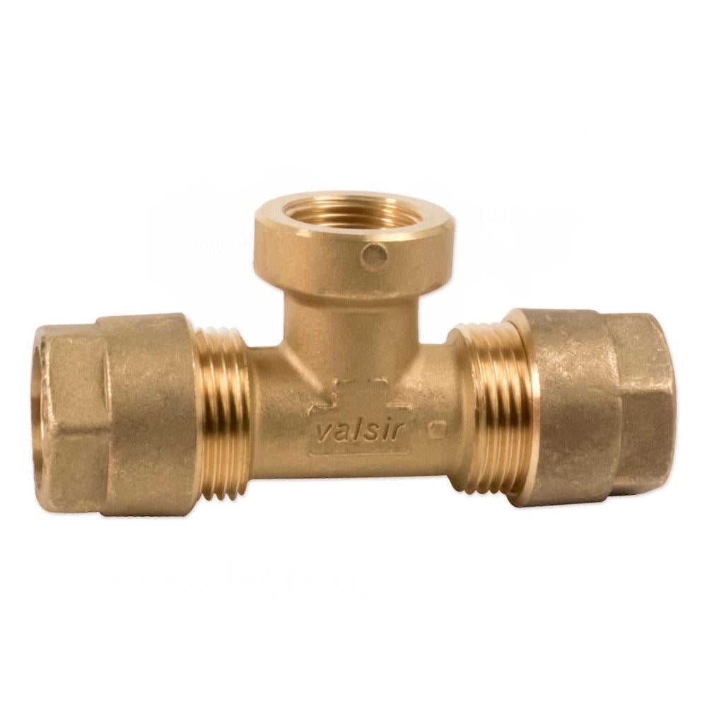 Тройник обжимной Valsir Pexal Twist 26 3,0x3/4"x26 3,0 В (VS0101317)