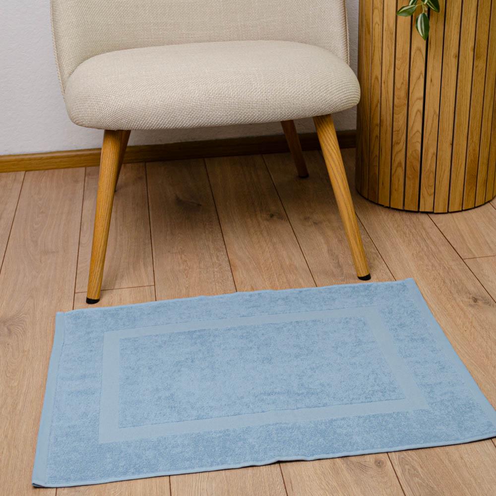 Рушник махровий для ніг GM Textile з прямокутником 380 г/м2 50х70 см Блакитний (380-70-pr-blue) - фото 4 Рушник махровий для ніг GM Textile з прямокутником 380 г/м2 50х70 см Блакитний (380-70-pr-blue) - фото 4