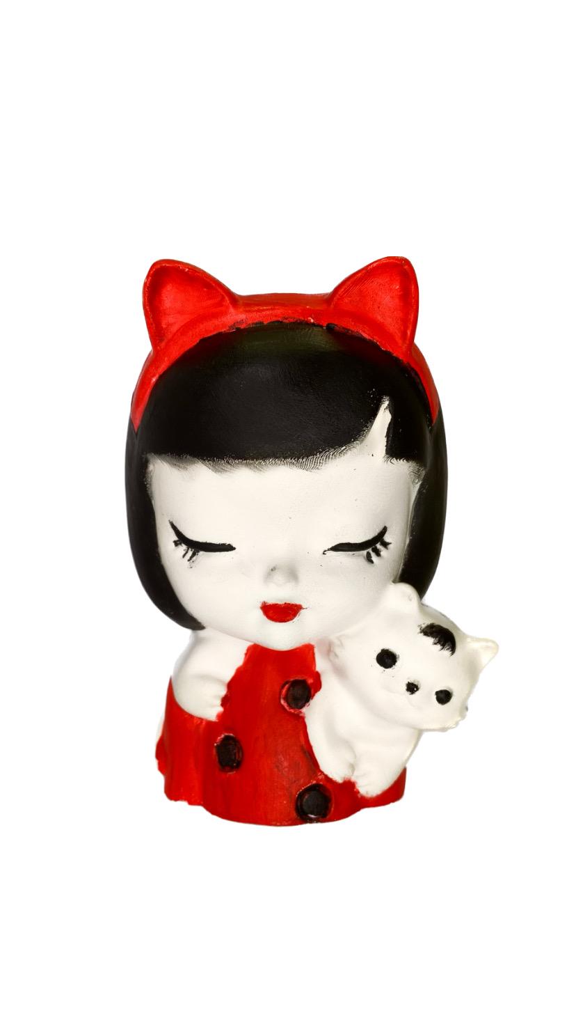 Свеча соевая в кашпо Девочка с котиком (4004) Свеча соевая в кашпо Девочка с котиком (4004)