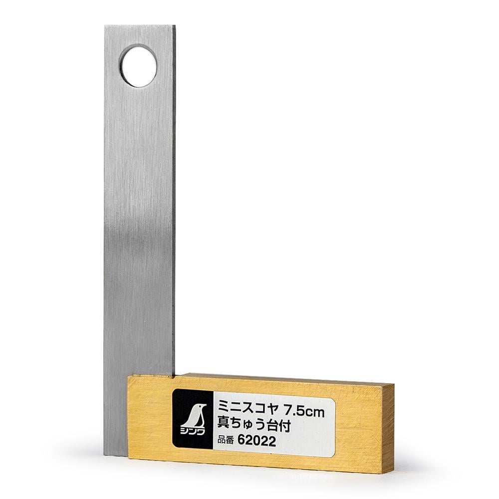 Угольник Shinwa нержавеющая сталь/латунь 75х53 мм (62022)