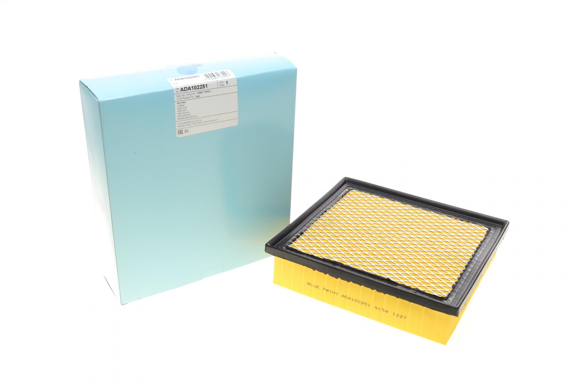 Фільтр повітряний BLUE PRINT для Jeep Grand Cherokee 3,6-6,4 09- (ADA102251)