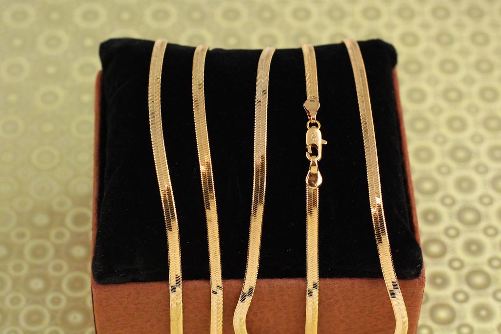 Цепь Xuping Jewelry Снейк 60 см 3 мм Золотистый (33967778)
