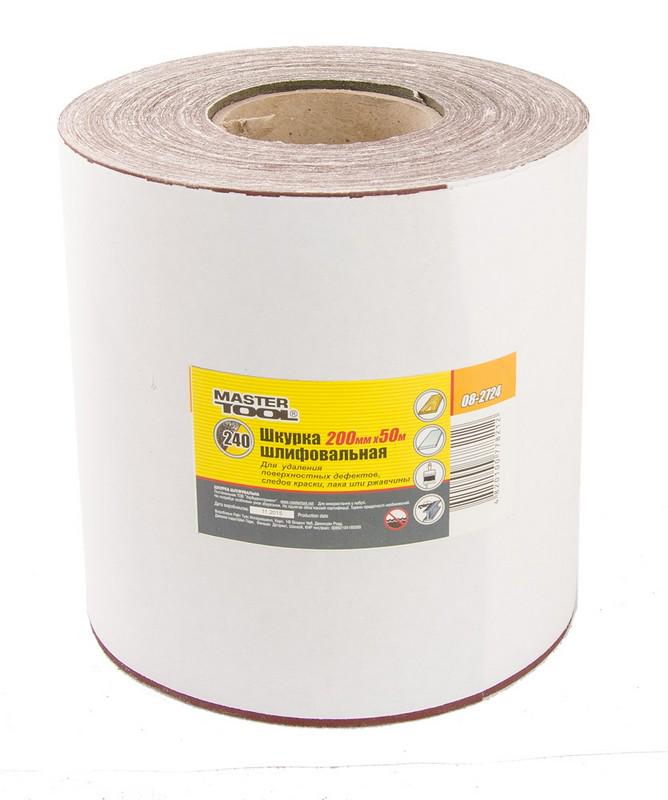 Шкурка шліфувальна Mastertool на тканинній основі Р240 200 мм 50 м (08-2724)