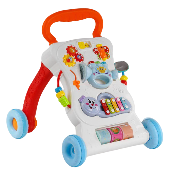 Каталка-ходунки с игровой музыкальной панелью и развивающими играми (116197)