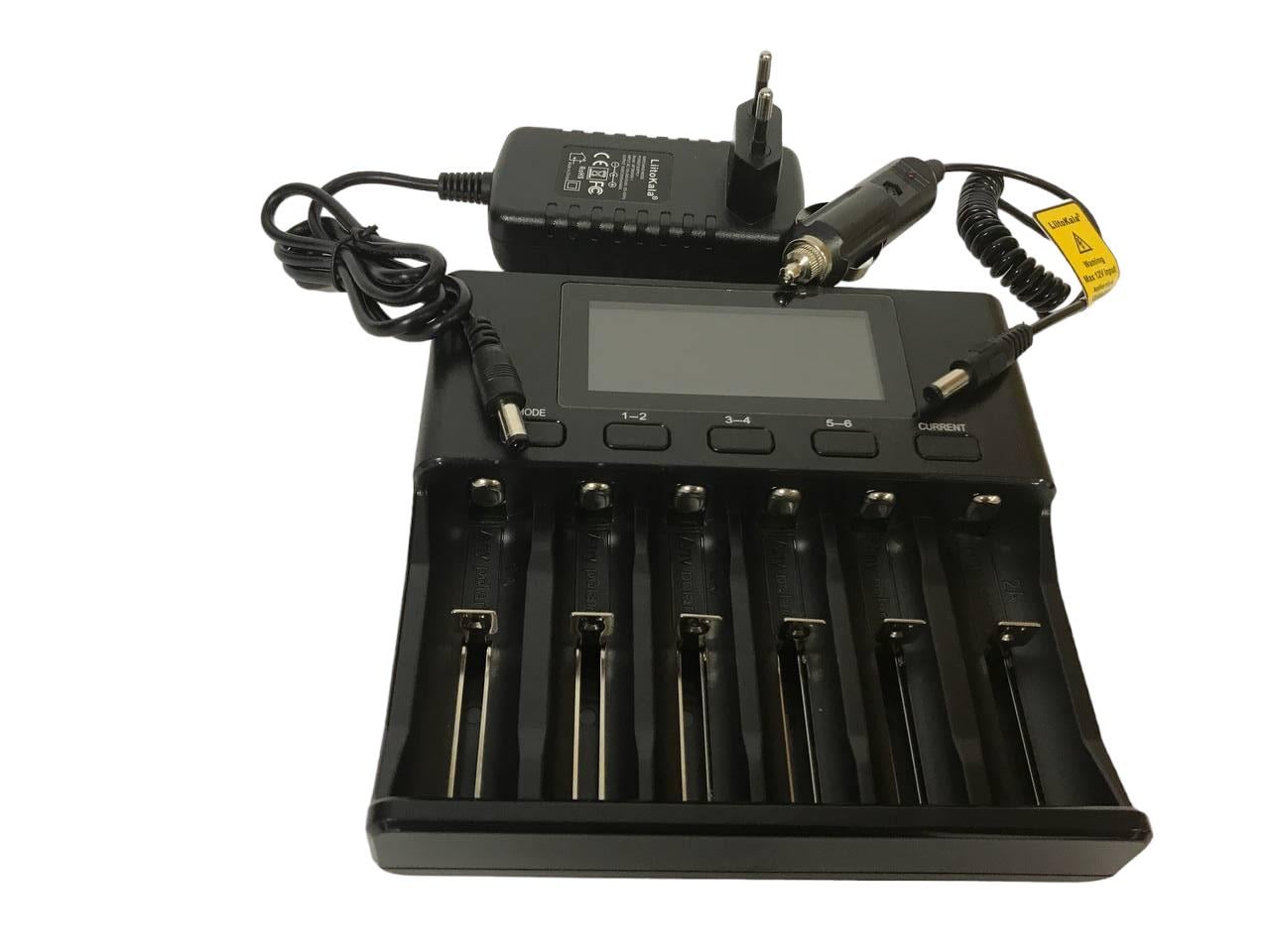 Мережевий зарядний пристрій Liitokala Lii-S6 6 акумулятора AA/AAA/C/14500/16340/18650/26650