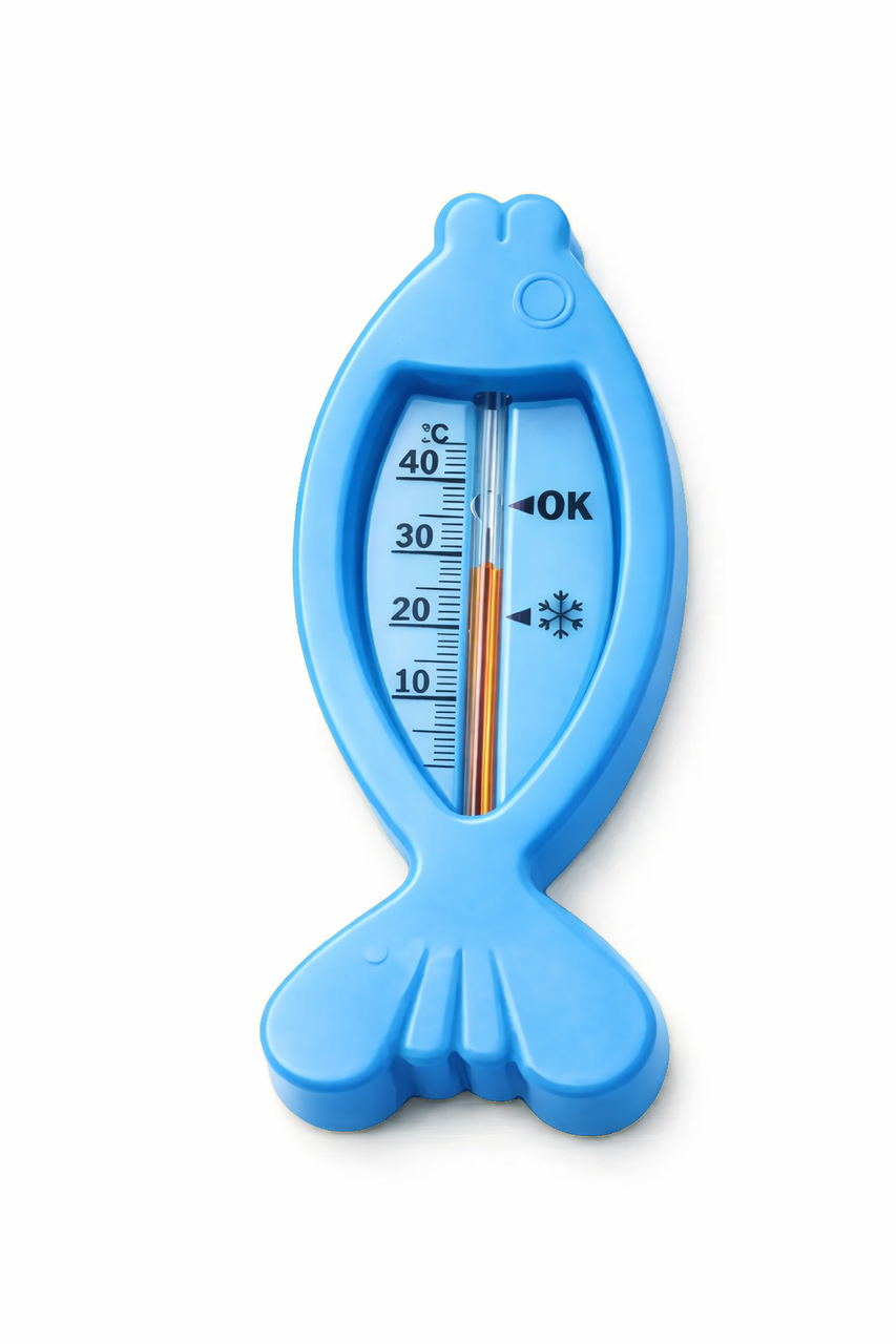 Детский термометр для воды Рыбка в ванночке Синий (32155081)