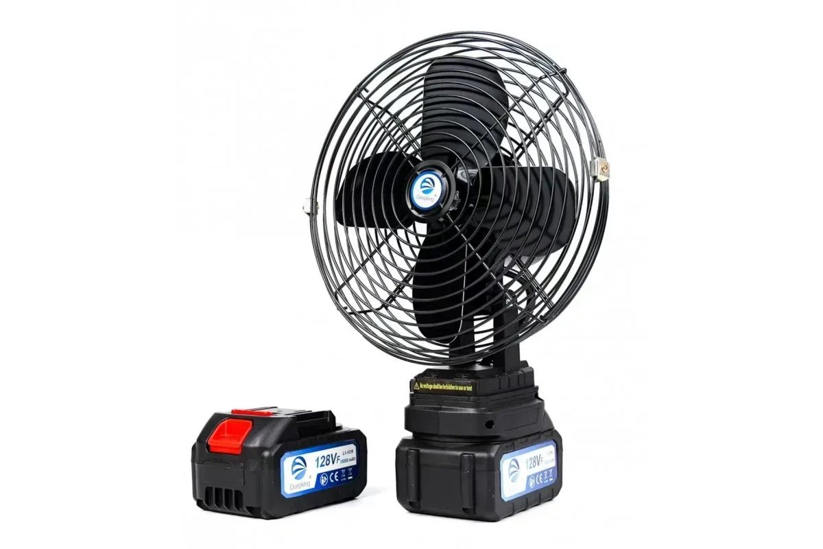 Вентилятор портативний VAP-8 8" 2 акумулятори 21V (6-18-M17193)