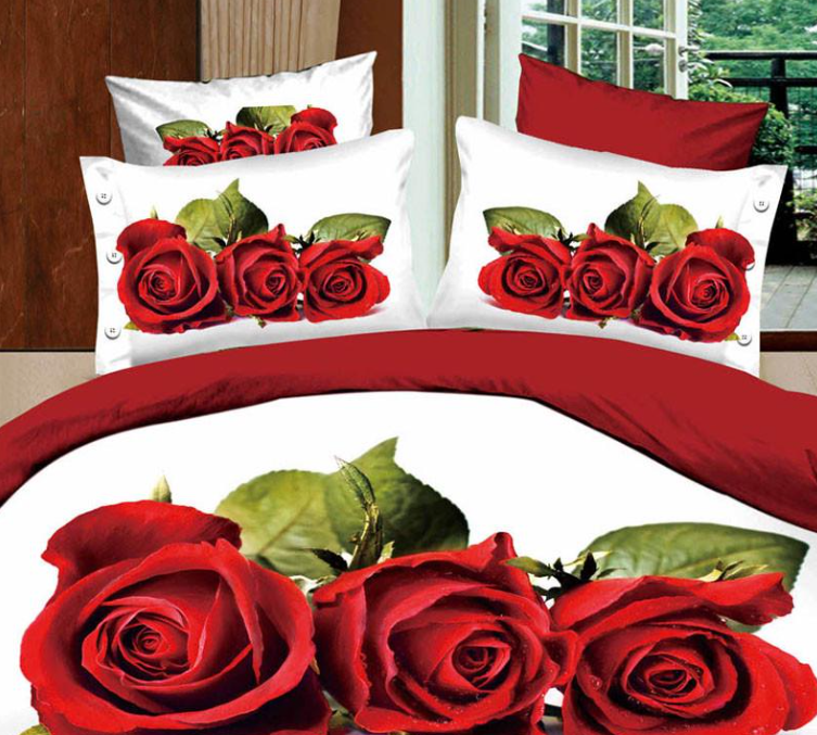 Комплект постельного белья Love You 3D Любовь STP344 семейный 160x220x2 см (276)