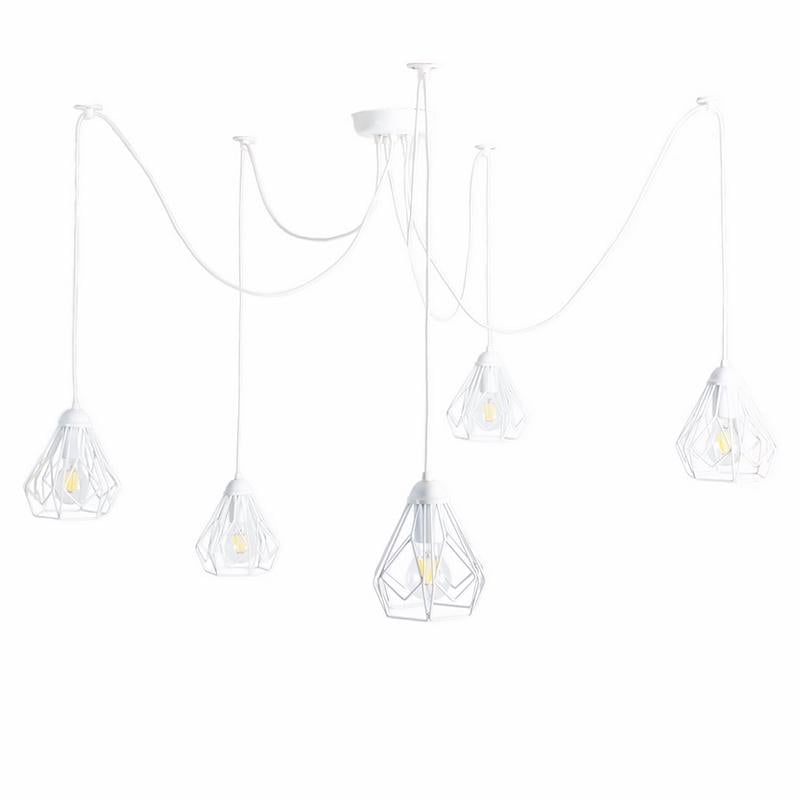Люстра Atmolight Bevel Spider 5 лапок Белый (1588)