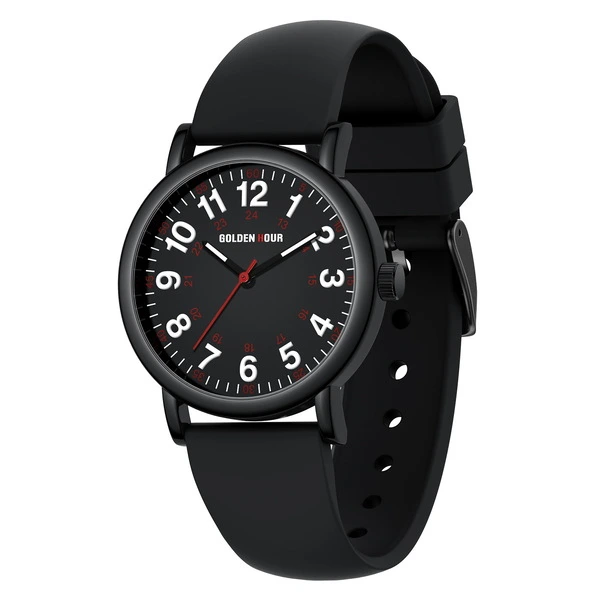Годинник унісекс GoldenHour Trend Black (25178)