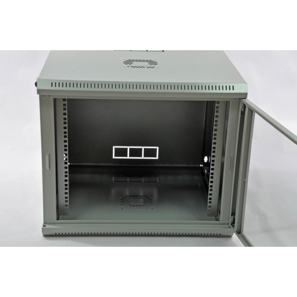 Шафа 9U акрилове скло 600х500х507 мм Сірий (UA-MGSWL95G) - фото 4 Шафа 9U акрилове скло 600х500х507 мм Сірий (UA-MGSWL95G) - фото 4