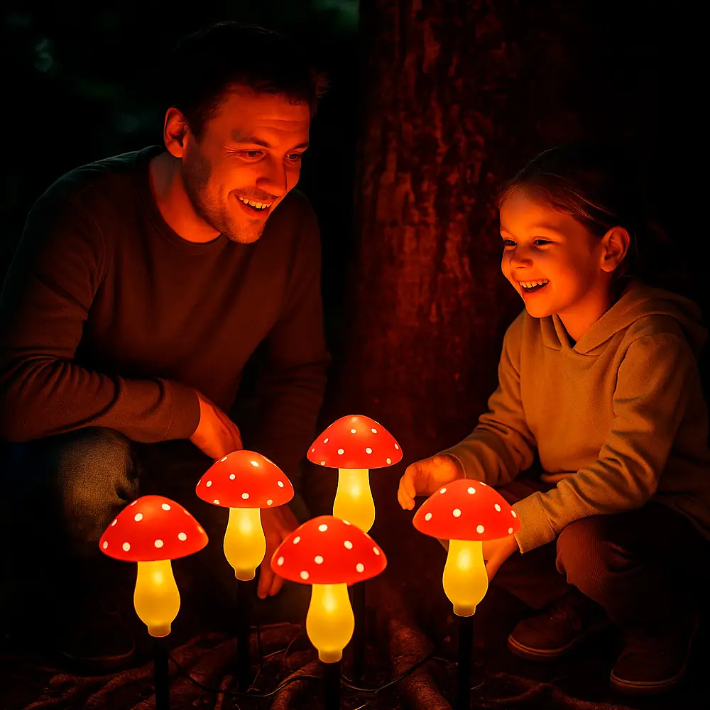 Гирлянда уличная MA759 на солнечной батарее мухомор (30871881) - фото 4