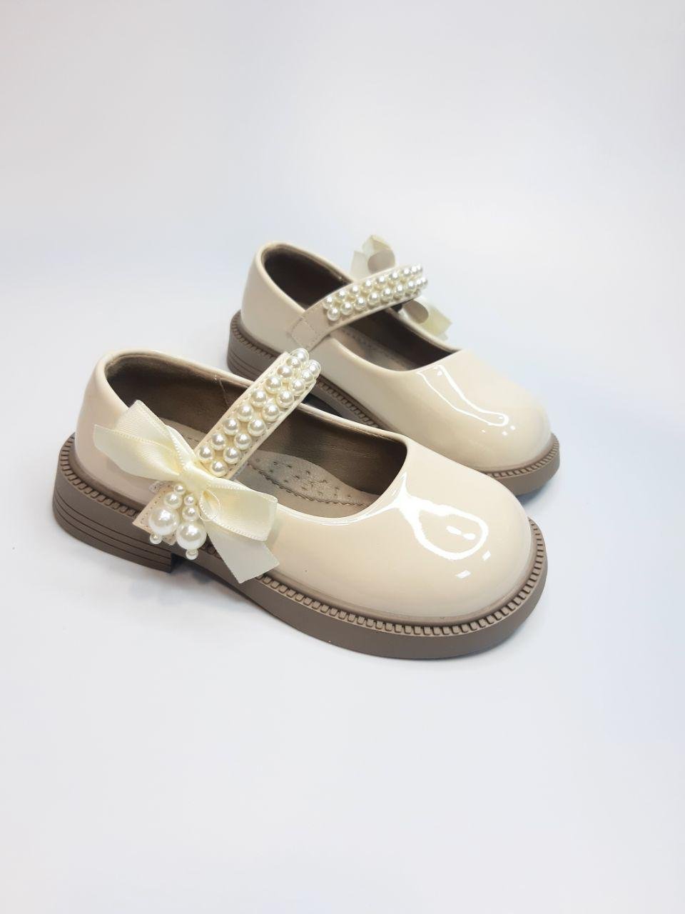 Туфли для девочки Clibee р. 28 17,2 см Бежевый (660-2 beige)