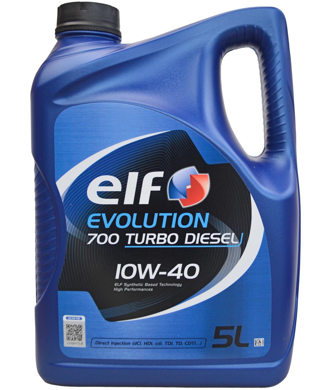 Моторное масло Elf Evolution 700 Turbo Diesel 10W-40 5 л (201553) Моторное масло Elf Evolution 700 Turbo Diesel 10W-40 5 л (201553)