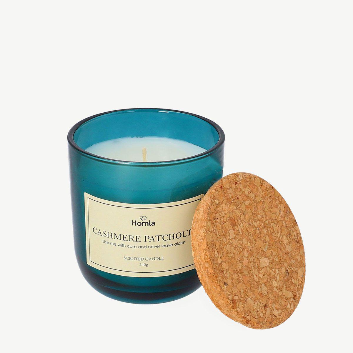 Ароматична свічка Homla VERDE Cashmere Patchouli 240 г Синій (164615)