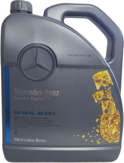 Моторное масло Mercedes-Benz 5W-40 MB 229,5 5 л (38500282)