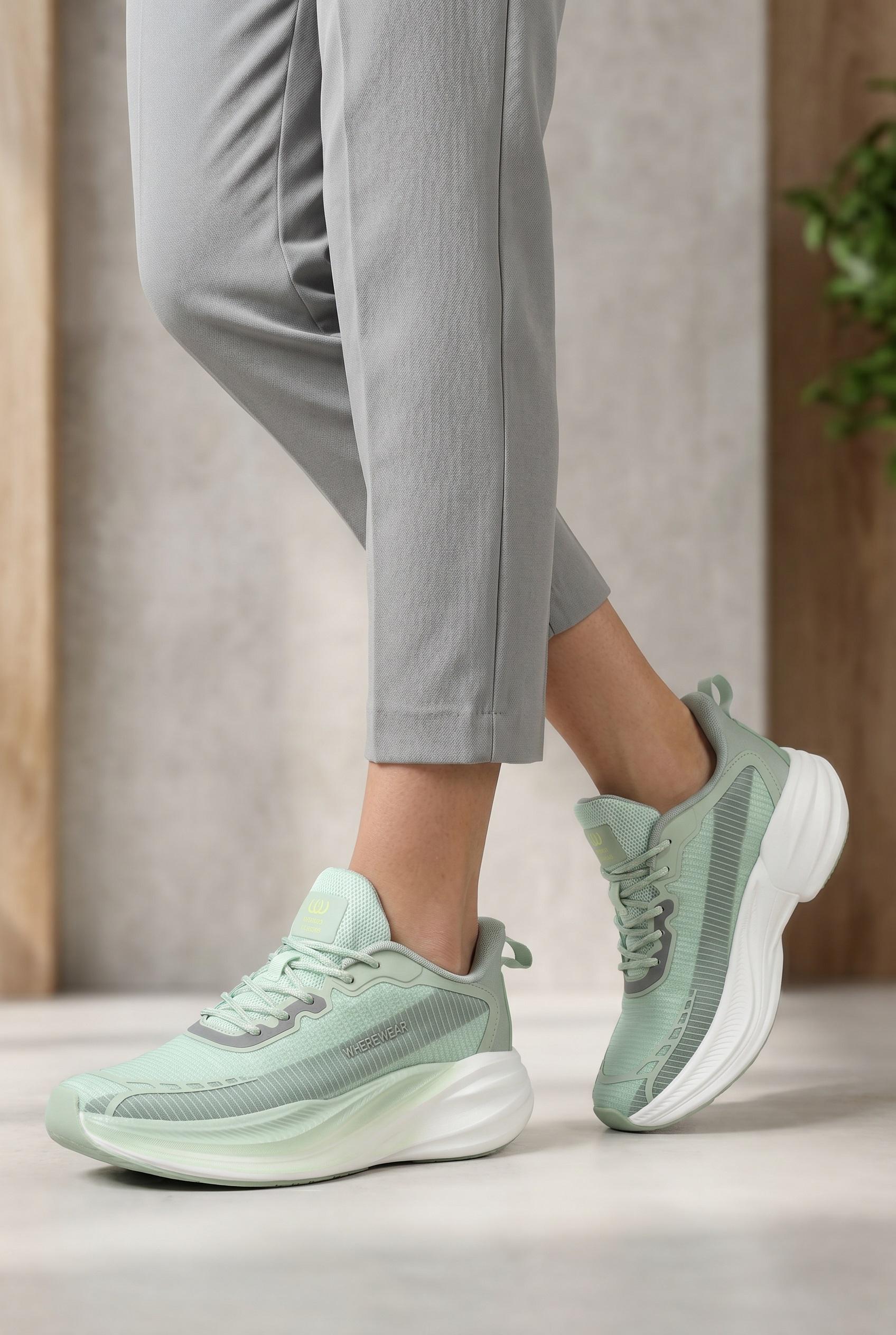Кроссовки женские Where Uwear 350908 р. 40 Зеленый (350908_40)