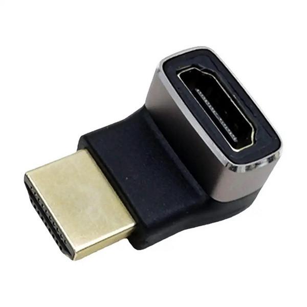 Адаптер-перехідник кутовий 8К 270° HDMI-HDMI M/F SUNROZ Black/Grey (A-48713)