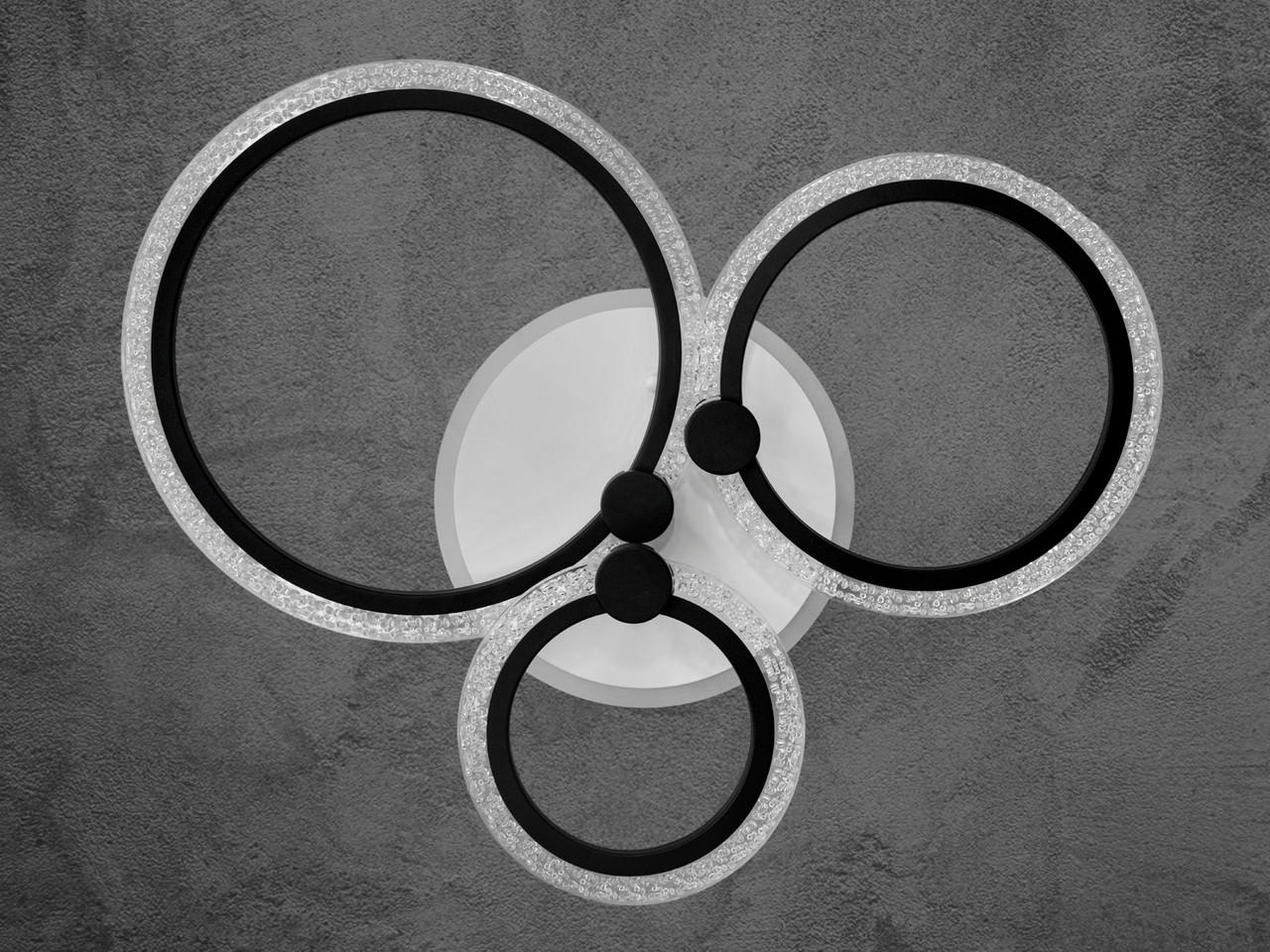 Люстра LED для кухни с подсветкой A8180-3BK-LS 55W на 8м2 Черный (2461100377) - фото 6 Люстра LED для кухни с подсветкой A8180-3BK-LS 55W на 8м2 Черный (2461100377) - фото 6