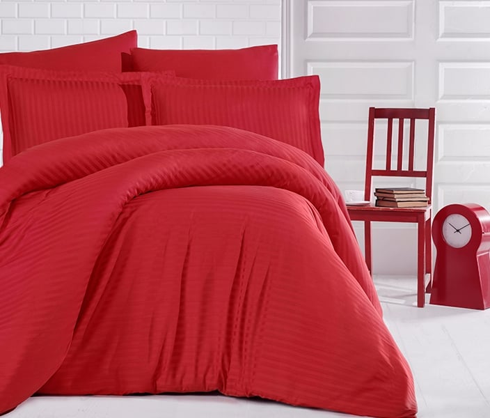 Постельное белье CLASY страйп-сатин 160x220 см Kirmizi (02CL160220SS14) Постельное белье CLASY страйп-сатин 160x220 см Kirmizi (02CL160220SS14)