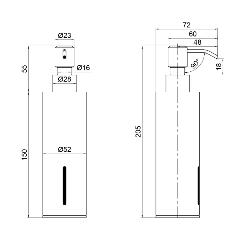 Дозатор для рідкого мила Q-Tap Liberty BLM 1152-1 - фото 3