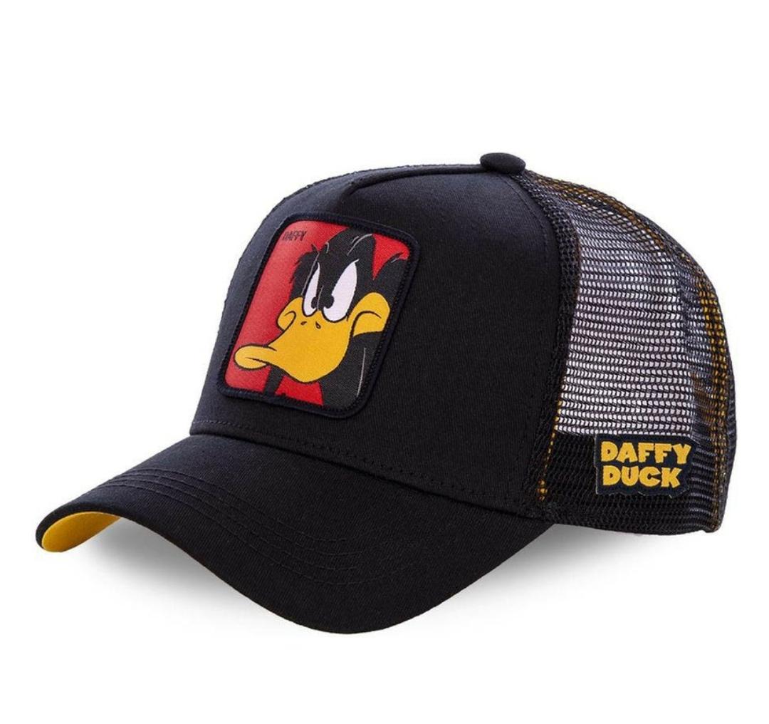 Кепка тракер Луні Тюнс Даффі Дак з сіточкою унісекс Чорний - фото 1 Кепка тракер Луні Тюнс Даффі Дак з сіточкою унісекс Чорний - фото 1