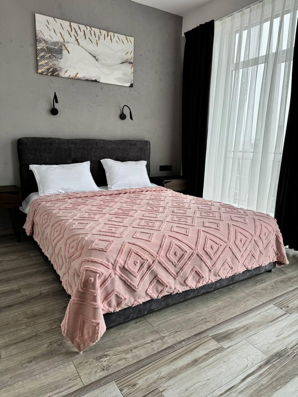 Покрывало Олаф 140x250 см Нежно-розовый (24080-12-140х250cm) - фото 8 Покрывало Олаф 140x250 см Нежно-розовый (24080-12-140х250cm) - фото 8