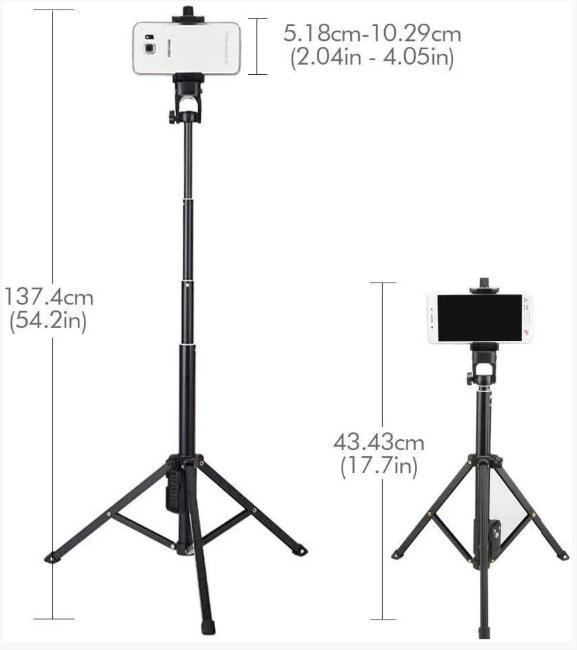 Штатив-монопод Yunteng vct-1688 Bluetooth з кнопкою і чохлом - фото 7