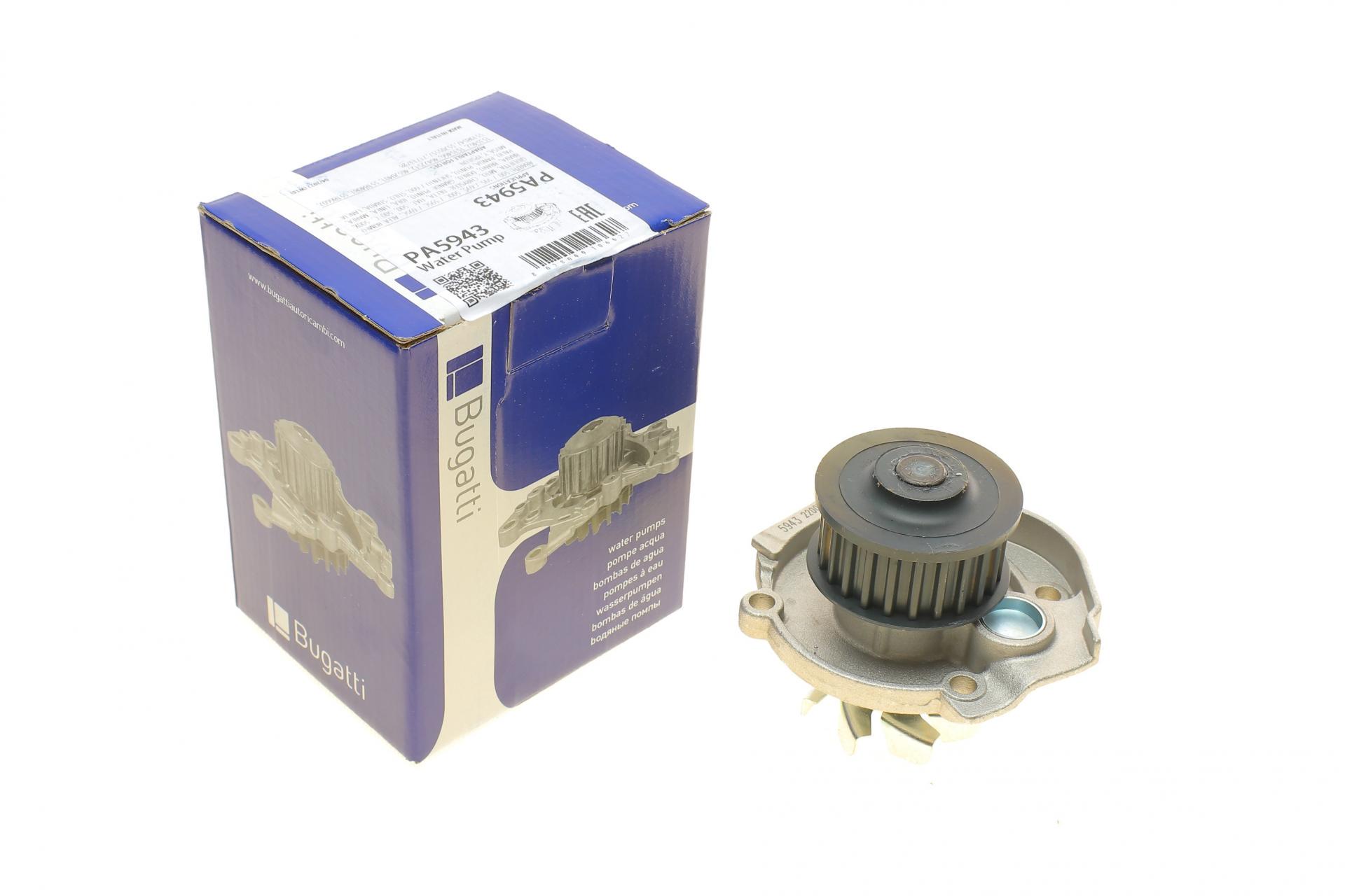 Помпа воды Bugatti Fiat Bravo/Punto 1.2 16V 97-02 B/B 8 лоп. PA5943