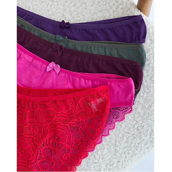 Женские трусики Nicoletta бразилиана M 5 шт. Разноцветный (9611) - фото 2 Женские трусики Nicoletta бразилиана M 5 шт. Разноцветный (9611) - фото 2