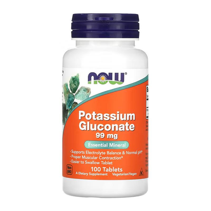 Калий NOW Potassium Gluconate 99 мг 100 капс. (18167-01) Калий NOW Potassium Gluconate 99 мг 100 капс. (18167-01)