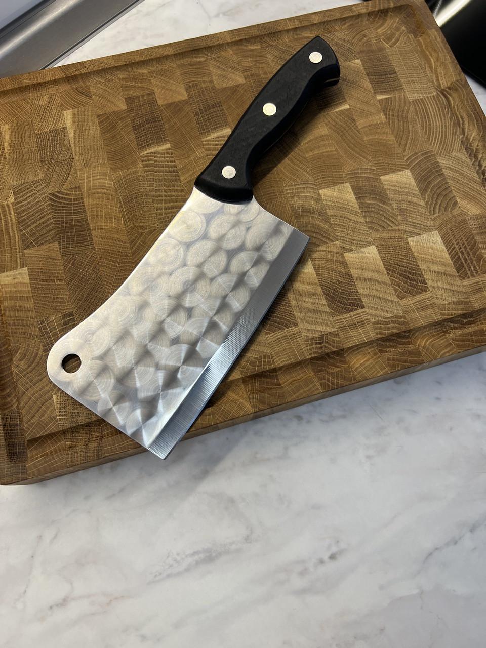 Набір кухонний DS29 дошка обробна торцева дубова з тяпкою Луска 2 пр. (27722351) - фото 2 Набір кухонний DS29 дошка обробна торцева дубова з тяпкою Луска 2 пр. (27722351) - фото 2