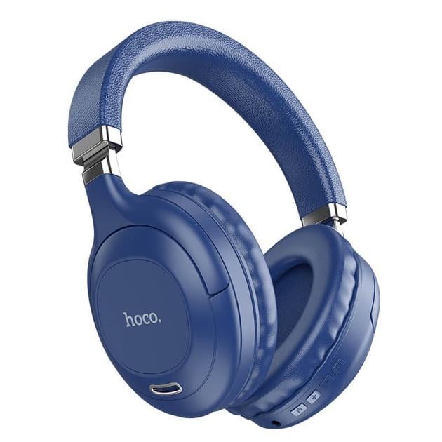 Навушники Hoco Sound magic BT headphones W32/BT5.0, AUX, 5Hours/ Блакитний