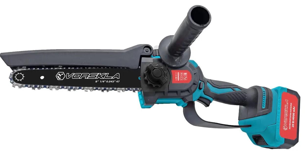 Пила міні ланцюгова акумуляторна VORSKLA ПМЗ 203/20 безщіткова 200 мм маслобак/підсвічування/1 акумулятор 4 Ач/зарядний пристрій (21821953) - фото 2 Пила міні ланцюгова акумуляторна VORSKLA ПМЗ 203/20 безщіткова 200 мм маслобак/підсвічування/1 акумулятор 4 Ач/зарядний пристрій (21821953) - фото 2