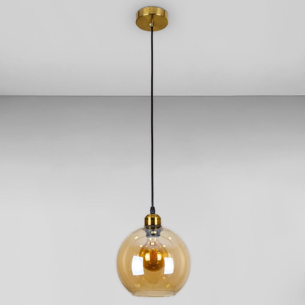 Люстра подвесная Лофт Light House LS-18640F-1 BRZ/BR Бронзовый/Янтарный