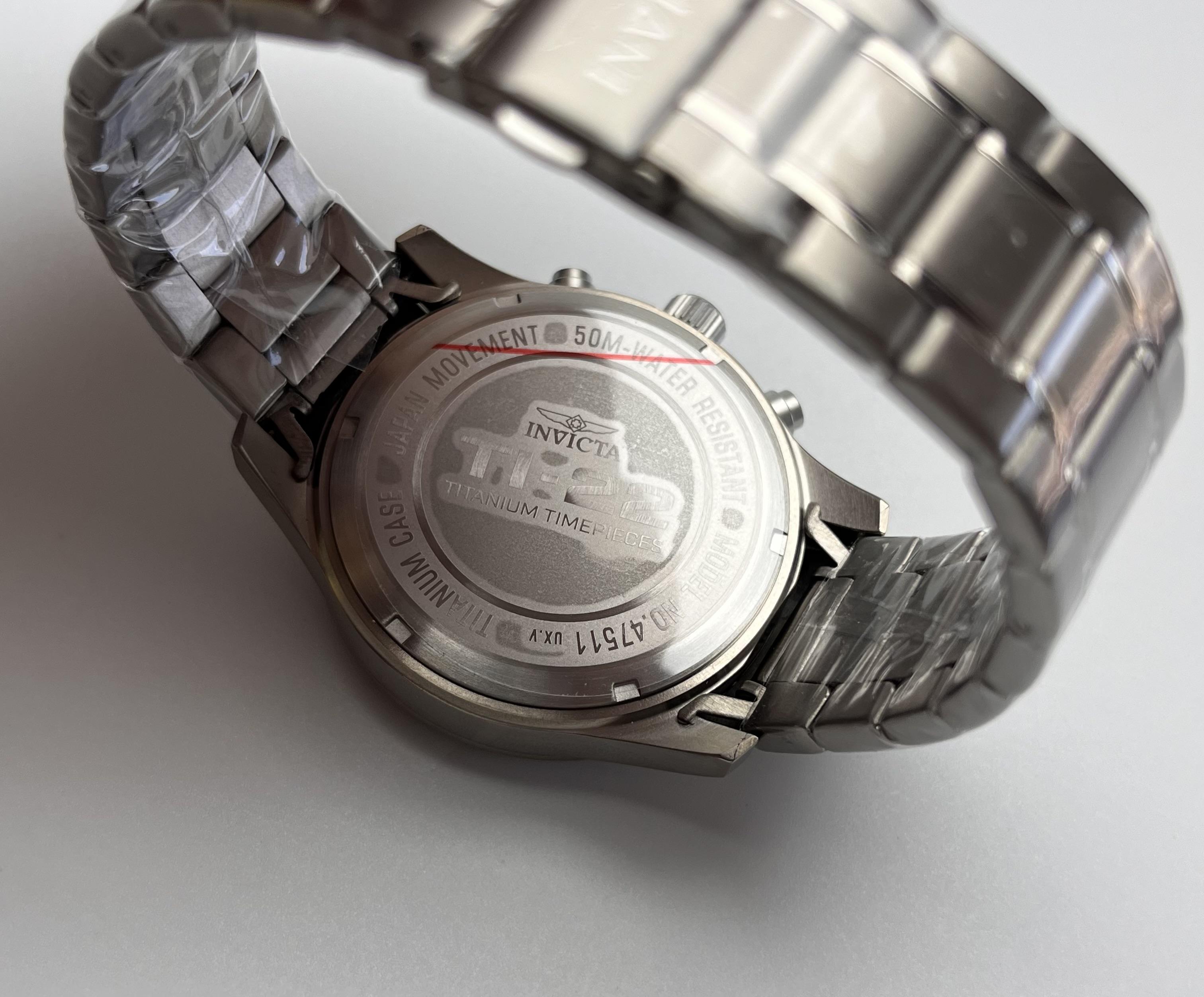 Наручний годинник чоловічий Invicta 47511 TI-22 Titanium (29078542) - фото 6 Наручний годинник чоловічий Invicta 47511 TI-22 Titanium (29078542) - фото 6