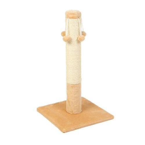 Дряпка Природа Д04 стовпчик з чотирма бубонами 36х36х67 см Бежевий (PR740293)