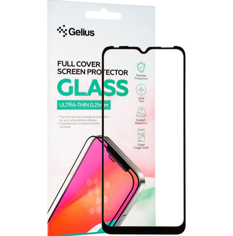 Захисне скло Gelius Full Cover Ultra-Thin 0.25mm для Infinix Smart 6 Black