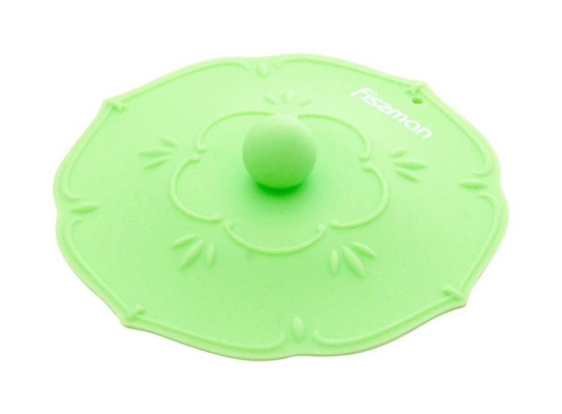 Крышка силиконовая для чашки Fissman Цветок Ø 11,5 см Салатовый (FN-AY-7571)