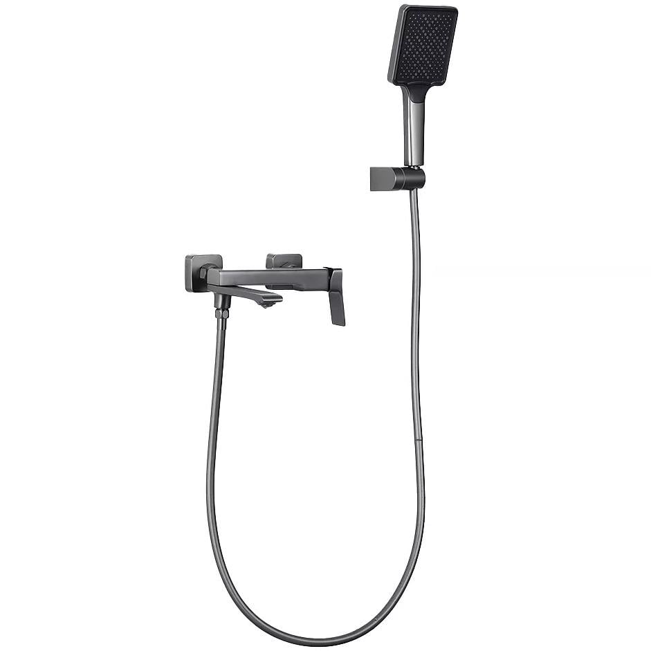 Смеситель для ванны Frap F3284-9 однорычажный Графитовый (237291) Смеситель для ванны Frap F3284-9 однорычажный Графитовый (237291)