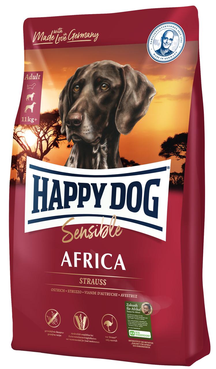 Корм сухой Happy Dog Sens Africa Корм сухой для взрослых собак с чувствительным пищеварением 12,5 кг