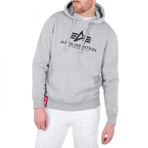 Худи Alpha Industries Basic Hoody Grey (178312/17GS) - фото 2