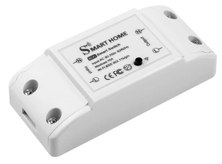 Умный WiFi выключатель Smart Home 220V 10A для дистанционного управления (4982)