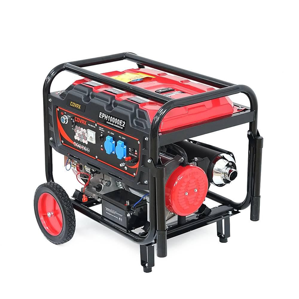 Генератор бензиновий Covax EPH10000E2 7,0kW однофазний 220V 50Hz DC12V 18HP Electric Starter tank 25L 690x535x555 мм (39164)