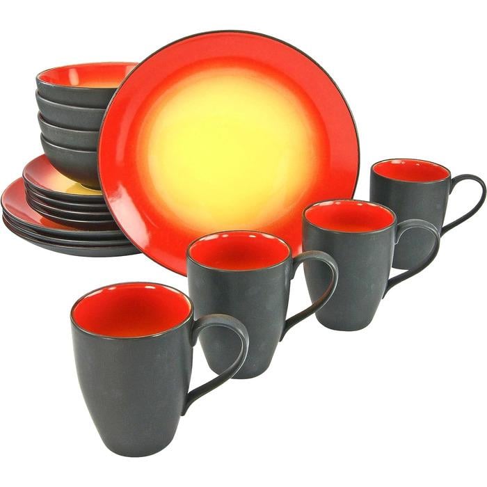 Столовий сервіз Creatable Hot Red на 4 персони 16 пр. (33494293)