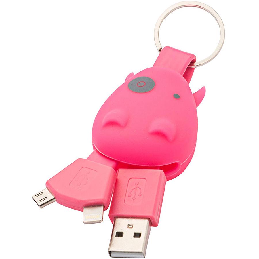 Брелок-зарядка Munkees 3700 smart charger Pink