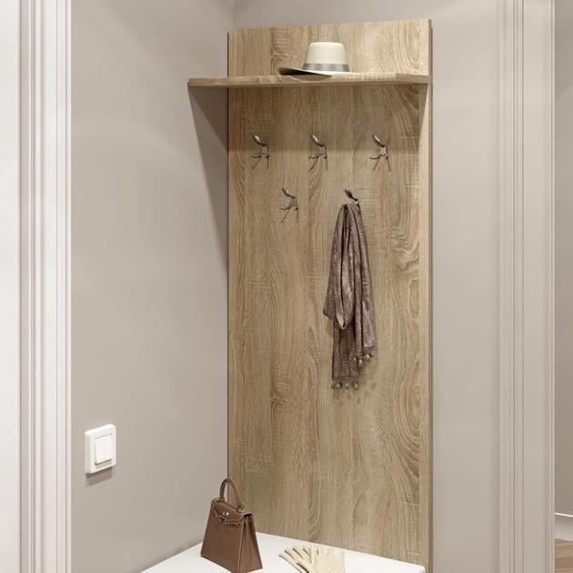 Вішак на стіну Еверест Соната-600 60х20х130 см Дуб сонома (ЕВ20233) - фото 3 Вішак на стіну Еверест Соната-600 60х20х130 см Дуб сонома (ЕВ20233) - фото 3